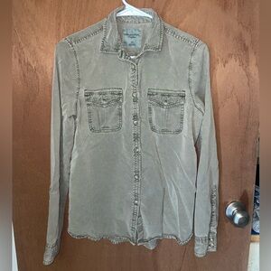 American Eagle Women’s Green Flannel